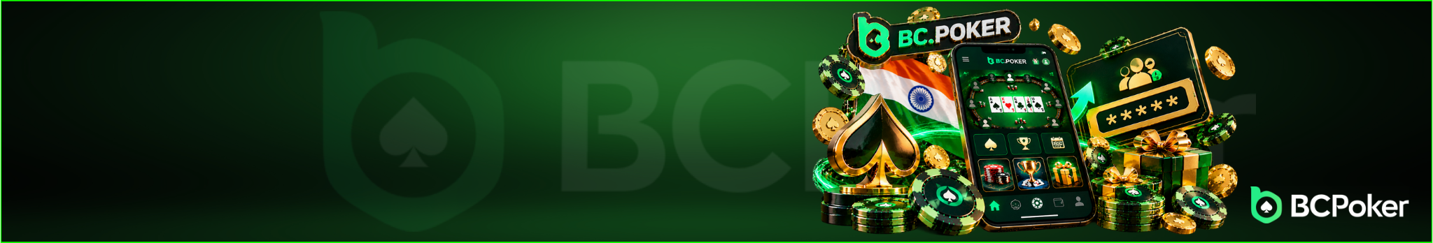 BCPoker India invitation code banner