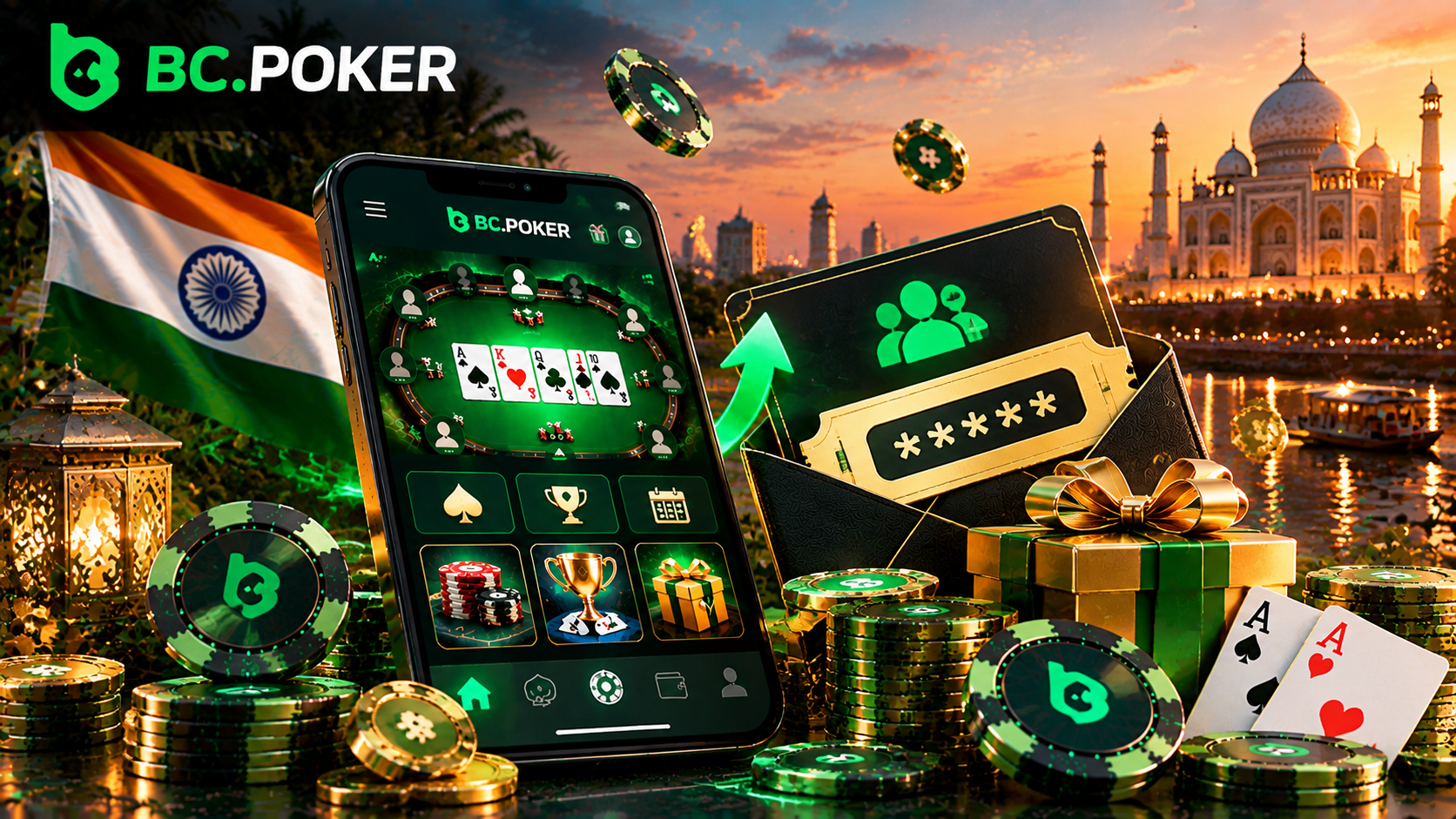 BCPoker India invitation code entry
