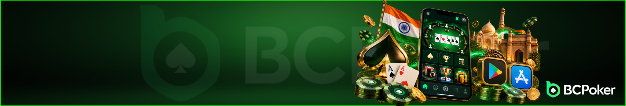 BCPoker India mobile app download banner