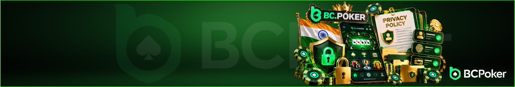 BCPoker India privacy policy banner