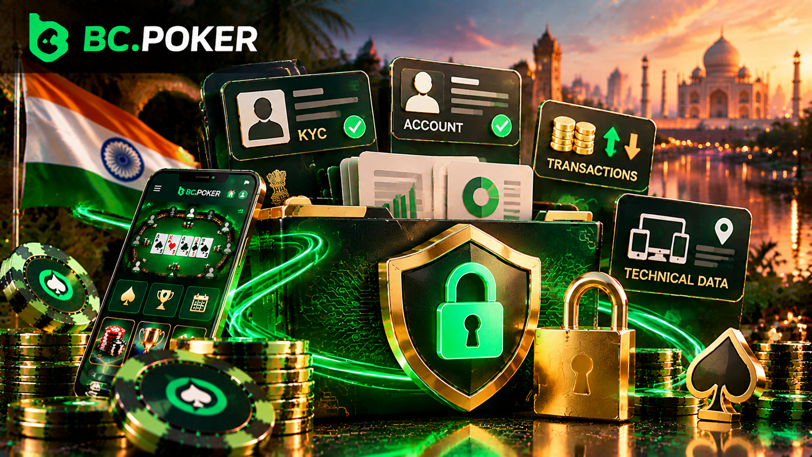 BCPoker India personal data categories